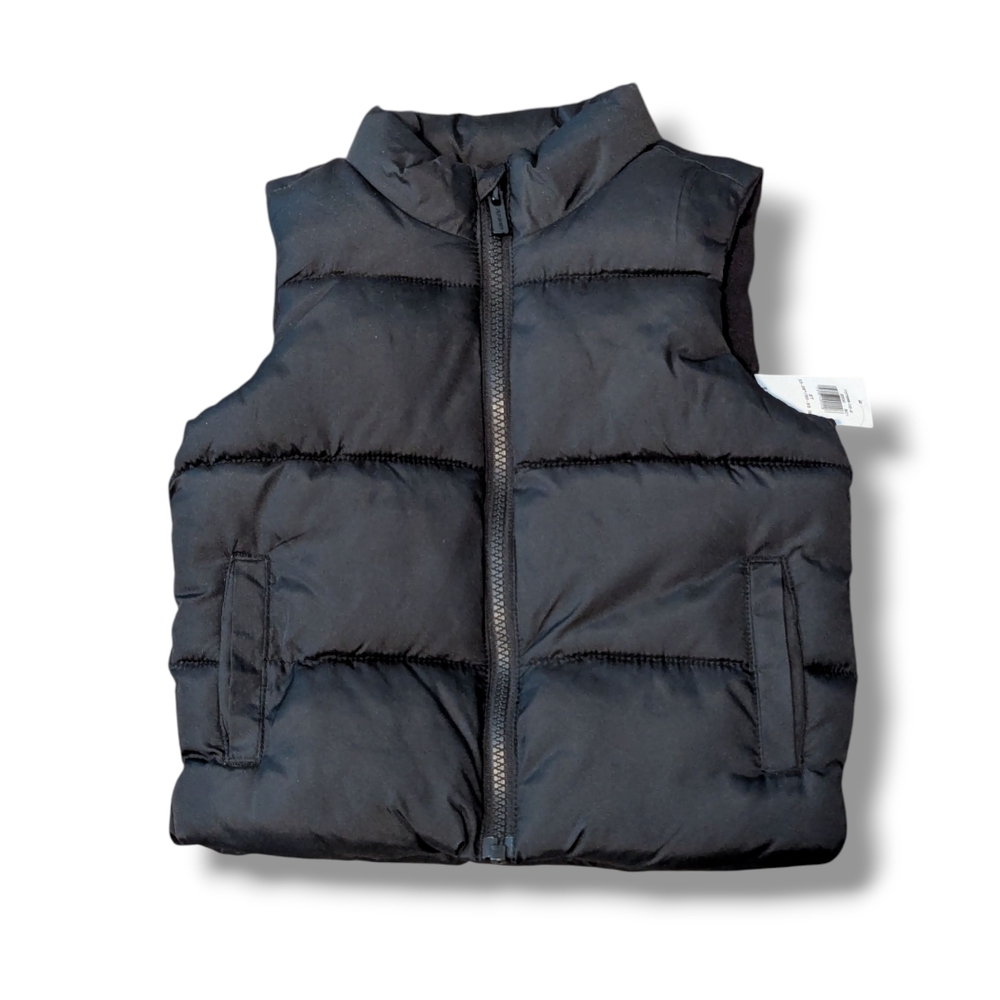 NWT Old Navy 2T Black Puffer Vest